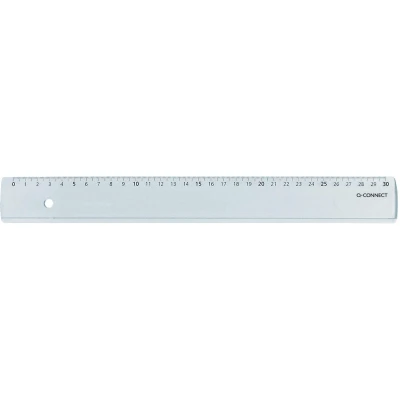 Afbeelding van Q connect Meetlat, Plastic, In Etui, 30 Cm Lat