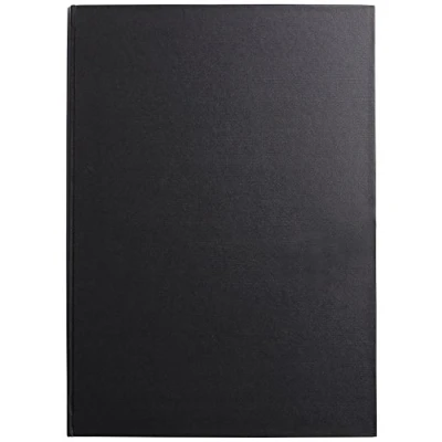 Afbeelding van Clairefontaine Ref 134241C Goldline Casebound Pad (64 Ivory Sheets) A3 (420 x 297mm) formaat, 140gsm papier, portretlay out zwarte omslag geschikt voor droge technieken