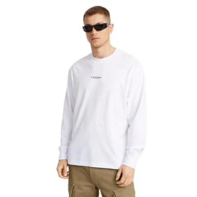 Afbeelding van G STAR Center BOXY Longsleeve, Heren, Maat: XL, White