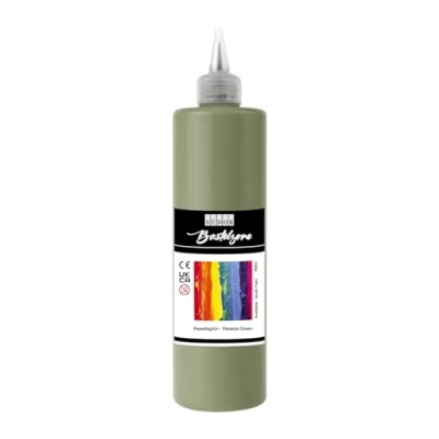 Afbeelding van SÜDOR Acrylverf 500 ml Geschikt voor acrylgietering. Sterk gepigmenteerde schilderverf schilderkunst op hout, canvas, steen, papier, stof, metaal. Waterbestendig. Veganistisch (Resedagroen)