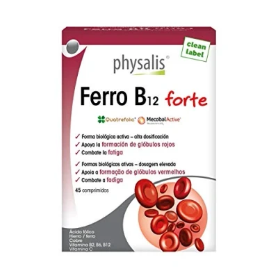 Afbeelding van Physalis Ferro B12 Forte (45 Tabletten)