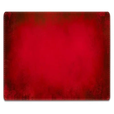 Afbeelding van Silent Monsters Muismat Grootte S (24 x 20 cm), Mouse Pad Design: Rood, Genaaide Rand, voor Bureau en Gaming, Mousepad Antislip rubberen basis