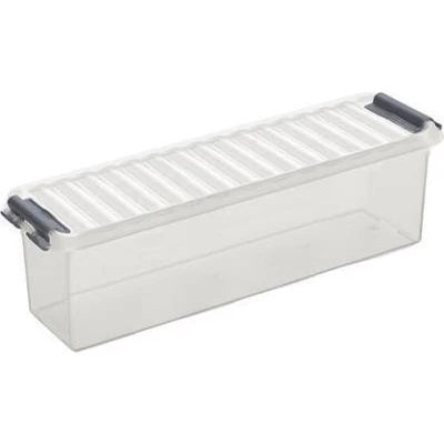 Afbeelding van SUNWARE Q Line Box 1,3 Liter 270 x 84 90 mm transparant/grijs