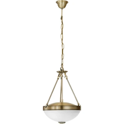 Afbeelding van EGLO Savoy   Hanglamp   1 Lichts   Ø310mm.   Brons   Wit