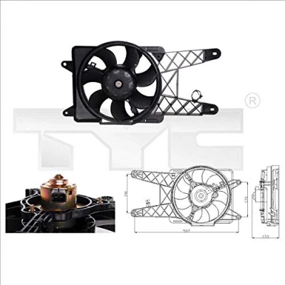 Afbeelding van TYC Ventilatorwiel motorkoeling 809 0012