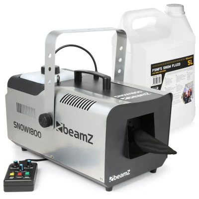 Afbeelding van BeamZ SNOW1800 sneeuwmachine met 5 liter sneeuwvloeistof