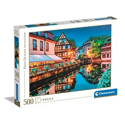 Afbeelding van Clementoni Puzzel 500 Stukjes High Quality Collection 35147 Strasbourg Old Town, Voor Volwassenen en Kinderen, 14 99 jaar,