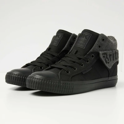 Afbeelding van British Knights ROCO Sneakers hoog, Heren, Maat: 44, black dk grey Kunststof/ textiel