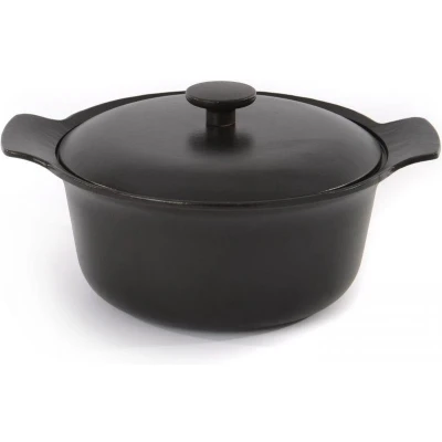 Afbeelding van Kookpot BergHOFF Ron Line Met Deksel Gietijzer Zwart 24 cm
