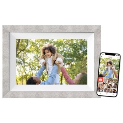 Afbeelding van Braun Phototechnik DigiFrame 10W WiFi Digitale fotolijst 25.7 cm 10.1 inch Energielabel: C (A G) 1280 x 800 Pixel 32 GB Grijs