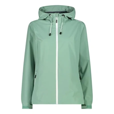 Afbeelding van CMP Woman Jacket FIX HOOD Regenjas, Dames, Maat: 46, Jade