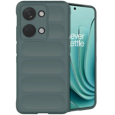 Afbeelding van OnePlus Nord 3 Hoesje Siliconen en TPU (zacht) iMoshion Backcover/Softcase Donkergroen Telefoonhoesje