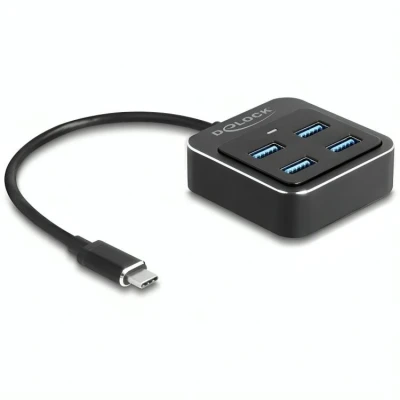 Afbeelding van USB hub 4 poorten Delock