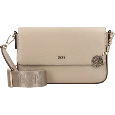 Afbeelding van DKNY Bryant PARK FLAP Cbody Schoudertas, Dames, Maat: One Size, Light khaki