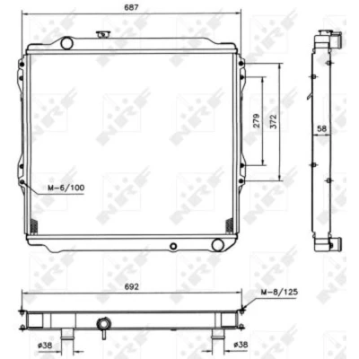 Afbeelding van NRF Radiateur 52088
