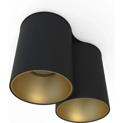 Afbeelding van Nowodvorski Spot Eye Tone 2 lichts H 13 cm zwart goud