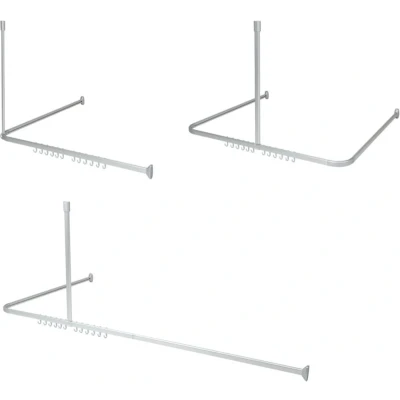 Afbeelding van Douchegordijnstang Sealskin Easy Roll Mat Aluminium