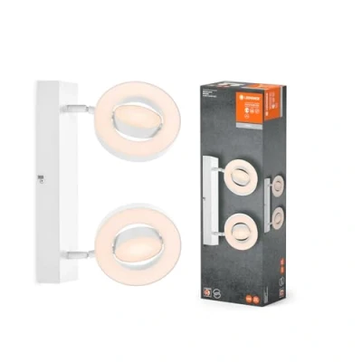 Afbeelding van LEDVANCE LED plafondspot Saturnus, CCT, 2 lamps, lang, wit
