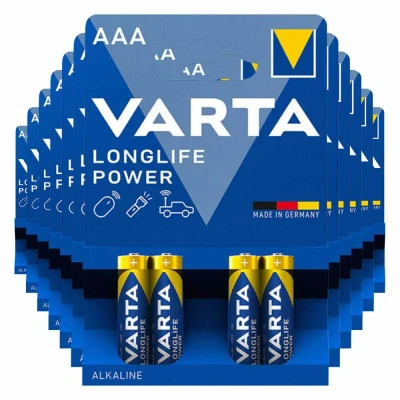 Afbeelding van 12x Varta Longlife Max Power Alkaline Batterijen AAA 4 stuks