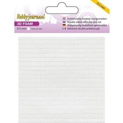 Afbeelding van Hobbyjournaal Foam blokjes 0.5 mm