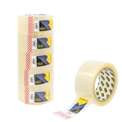 Afbeelding van Idena 90130 Transparante tape, 50 mm x 66 m, 6 rollen geruisloze ideaal voor verhuizingen en verzending
