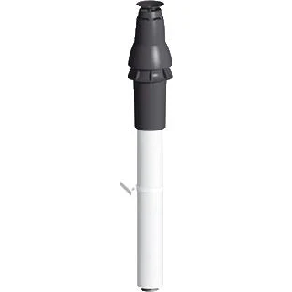 Afbeelding van Burgerhout Skyline 3000 dakdoorvoer PP Ø 80/125 mm conc. zwart