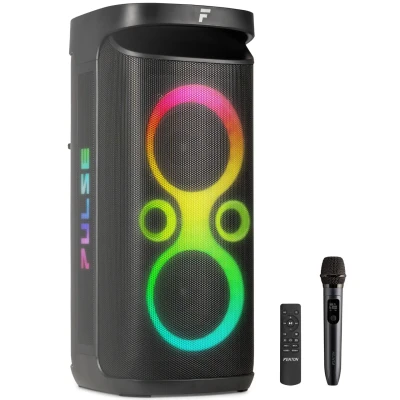 Afbeelding van Fenton Pulse130 Party speaker box met LED’s en oplaadbare accu