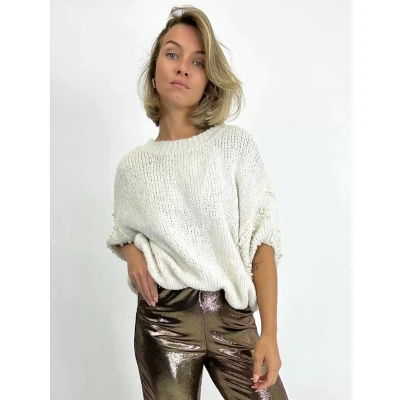 Afbeelding van Trui Pearl Beige One Size (Maat 36 t/m 42)