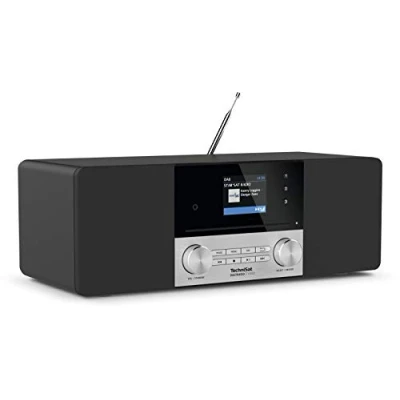 Afbeelding van TechniSat DIGITRADIO 3 VOICE Radio DAB+, VHF (FM) AUX, CD, USB Acculaadfunctie, Barrièrevrij, Incl. afstandsbediening, Wekfunctie Zwart