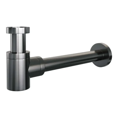 Afbeelding van Brauer gunmetal Edition Design Sifon compact PVD geborsteld