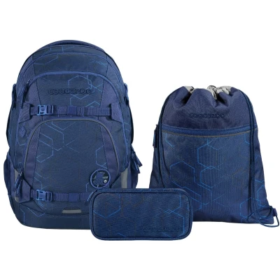 Afbeelding van Coocazoo MATE Blue Motion 3 delige schoolrugzakset