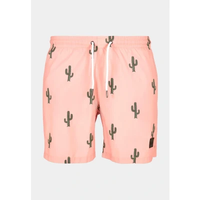 Afbeelding van Urban Classics Pattern Zwemshorts, Heren, Maat: Small, Cactus aop