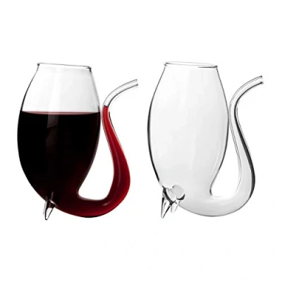 Afbeelding van CKB LTD Set van 4 Port Sippers 75ml Pijp Sipping Wijnglazen Glaswerk Drinken Gift Pack stks