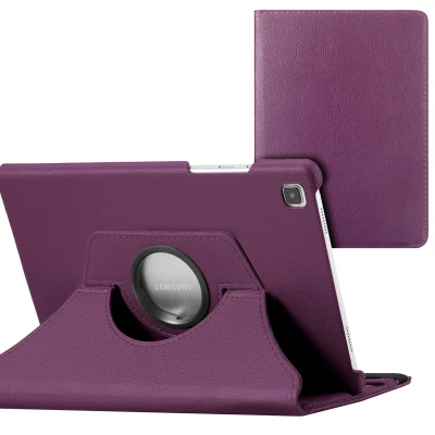 Afbeelding van Samsung Galaxy Tab S6 Lite (2022) Hoes: iMoshion 360 Draaibare Bookcase Paars Kunstleder Tablet Hoezen