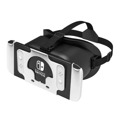 Afbeelding van DEVASO Opgewaardeerde VR headset voor Nintendo switch &amp; OLED model, virtual reality bril met verstelbare HD lenzen en comfortabele hoofdriem, Labo Goggles accessoires, coole dingen