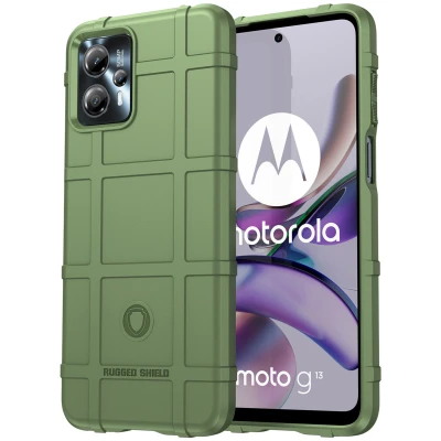 Afbeelding van Motorola Moto G23 Hoesje Siliconen en TPU (zacht) iMoshion Softcase/Backcover Groen Telefoonhoesje Shockproof/Valbescherming