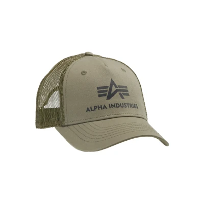 Afbeelding van Alpha Industries Basic Trucker Unisex Pet, Maat: One Size, Dark green