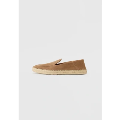 Afbeelding van Hackett London Altea Espadrilles, Heren, Maat: 42, Cognac brown Veloursleer