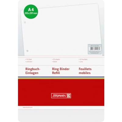 Afbeelding van Brunnen 1066900 ringbandinleg A4 (blanco, 50 vellen, 70 g/m²)