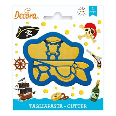 Afbeelding van DECORA 0255099 uitsteker piratenmasker, kunststof