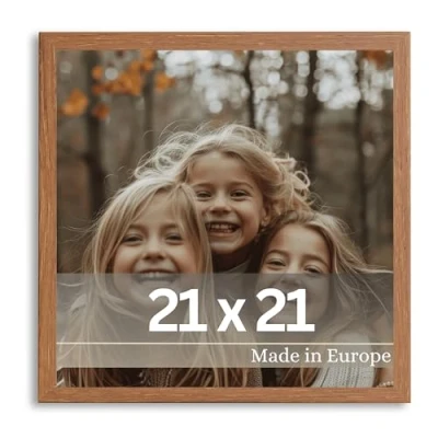 Afbeelding van VictoR fotolijst Dali 21x21 cm bruin vierkant hout vierkante bruine
