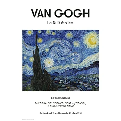 Afbeelding van Poster Van Gogh La Nuit Etoilee 61x91,5cm