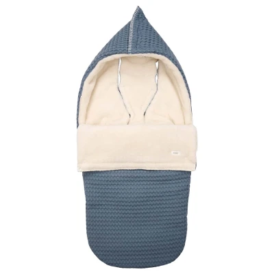 Afbeelding van Koeka buggy voetenzak wafel/teddy Oslo bluestone One Size