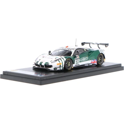 Afbeelding van De 1:43 Diecast Modelauto van Ferrari 488 GT3 AF Corse #53 24H Spa 2021. rijders waren D. Cameron / R. Mastronardi M. Griffin en Molina. fabrikant is Looksmart.