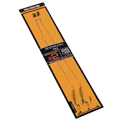 Afbeelding van Pole Position Snowman Rig 19cm (2 pcs) Maat : Haak 8 25lb