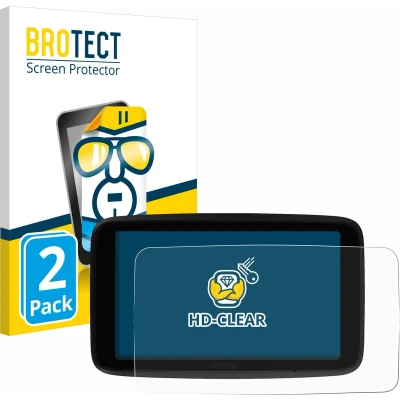 Afbeelding van BROTECT Screenprotector voor TomTom GO Superior 6&quot; Folie Beschermfolie transparant (2 Stuks)