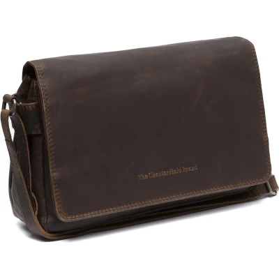 Afbeelding van The Chesterfield Brand Leren Schoudertas Bruin Reston