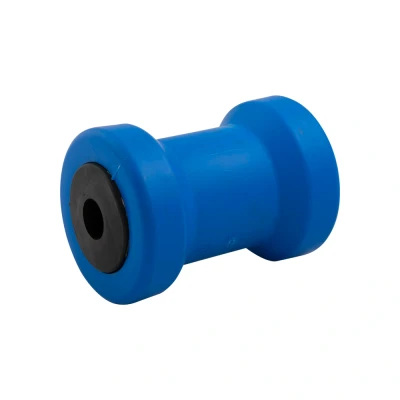 Afbeelding van Boot kielrol Blauw 132x70, as 20 mm.