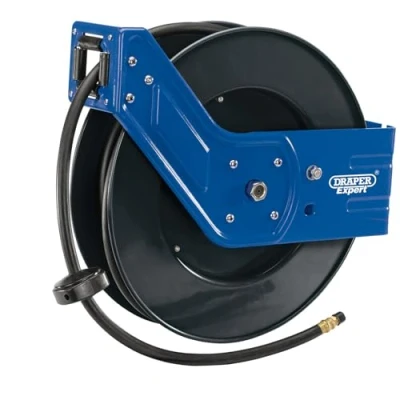 Afbeelding van Draper RAH15 Intrekbare luchtslanghaspel, blauw, 15 m