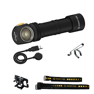 Afbeelding van ArmyTek Wizard C2 Magnet Warm Hoofdlamp werkt op een accu LED Met magneethouder 1200 lm 4800 h 64 g